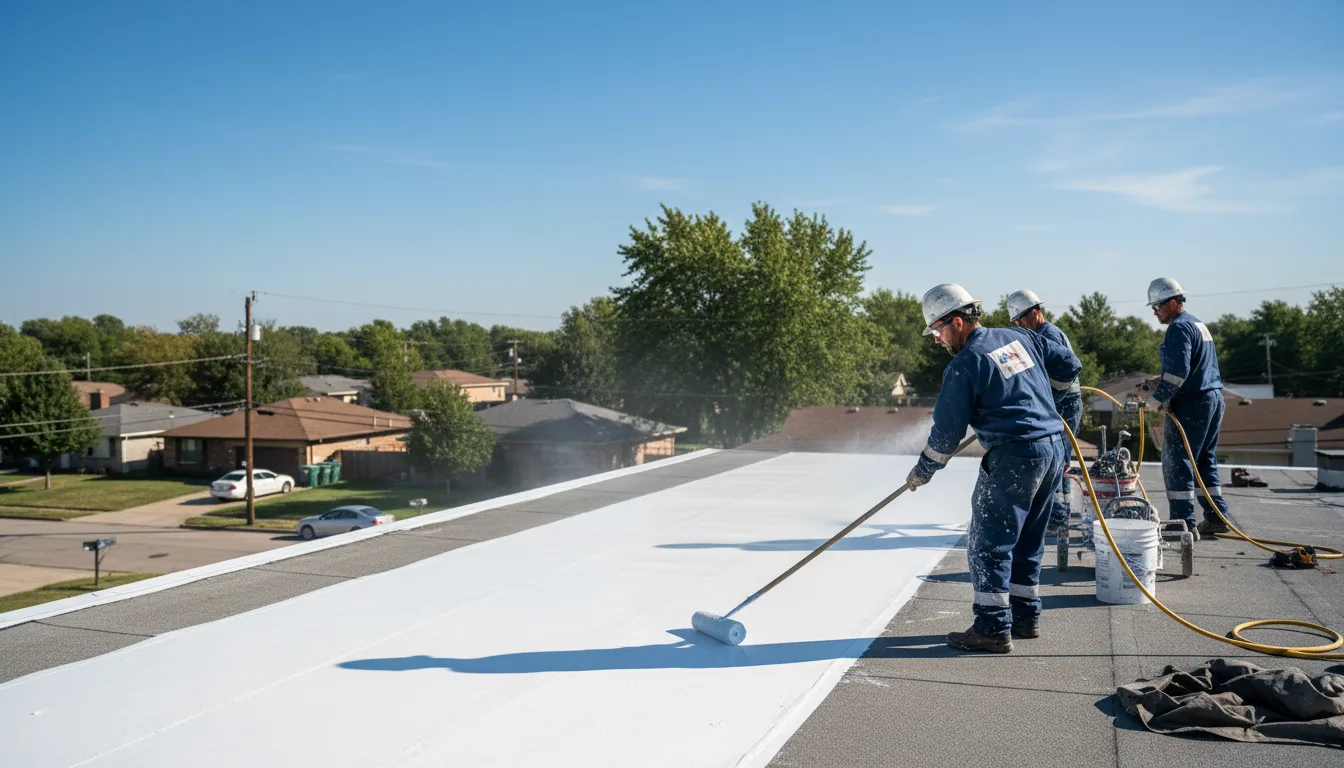 Commercial roof coating in Cumberland, IA near me